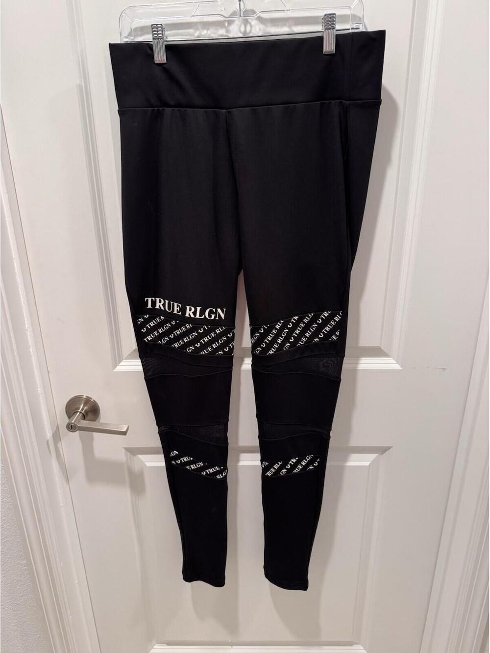 True Religion Women’s Black Leggings Size L